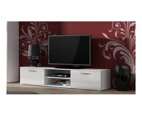 Cama Meble Cama TV stand SOHO 180 white/white gloss