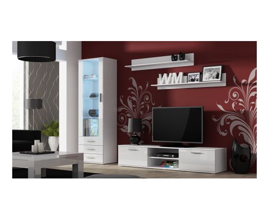 Cama Meble Cama TV stand SOHO 180 white/white gloss