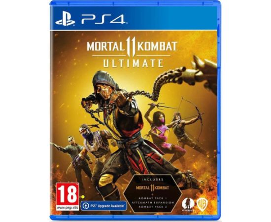 Warner Bros. PS4 Mortal Kombat 11 - Ultimate Edition (Includes Kombat Pack 1  2 + Aftermath Expansion)