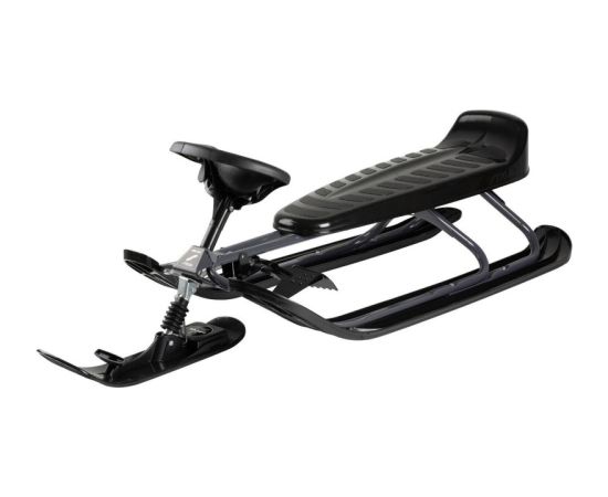 STIGA Snowracer King Size GT Sled for Adults Grey/Black Stūrējamas ragavas