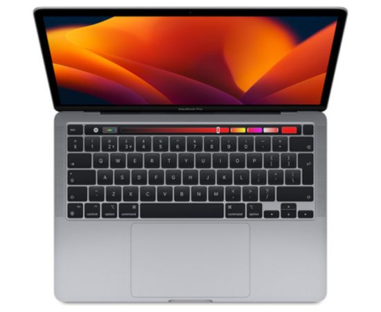 Apple MacBook Pro 2022 Retina 13" 2xUSB-C - M2 / 8GB / 512GB SSD - Space Gray (Atjaunināts, stāvoklis kā jauns)