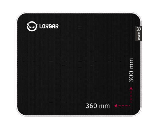 Lorgar Legacer 753, Gaming mouse pad, Ultra-gliding surface, Purple anti-slip rubber base, size: 360mm x 300mm x 3mm, weight 0.23kg