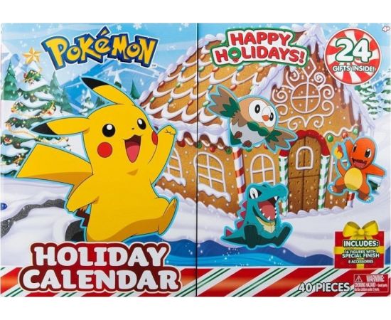 Pokémon PKW3066 Holiday Calendar Features 24 2-Inch Battle Figures