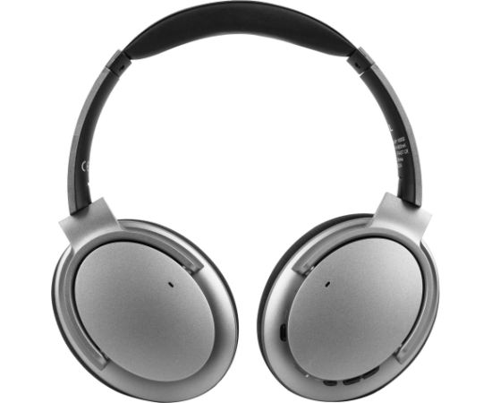 NOISE CANCELLING OVER-EAR WIRELESS HEADPHONES Buxton SBHP18000S, silver