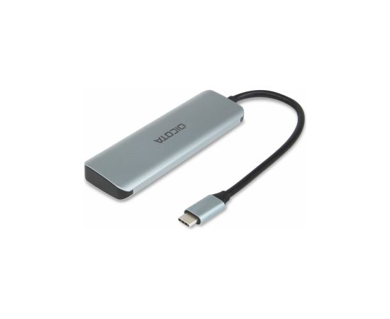 DICOTA D32061 4-in-1 Hub USB-C 4-in-1 Highspeed 10 Gbps Silver