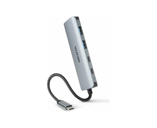 DICOTA D32061 4-in-1 Hub USB-C 4-in-1 Highspeed 10 Gbps Silver