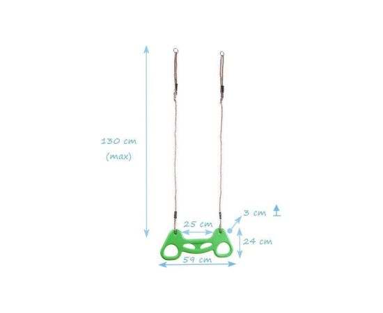 4IQ Plastmasas vingrošanas trapece "Akrobāts", sarkana