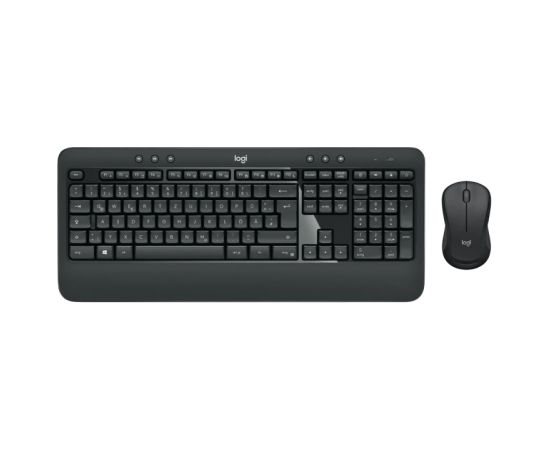 Logitech MK540 Advanced Combo Wireless Keyboard + Mouse, RF Wireless, EN-Arabic, Black