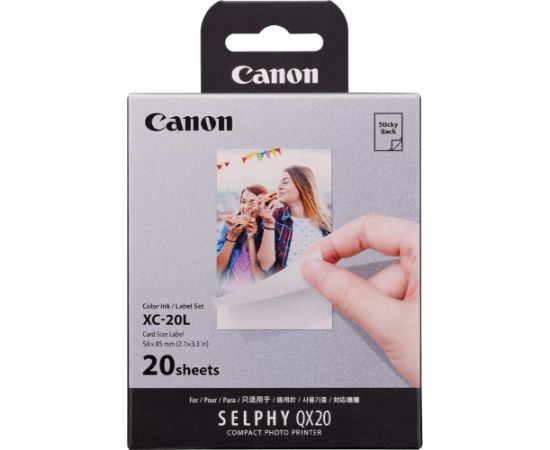 Canon photo paper + ink cartridge XC-20L 54x85mm 20 sheets