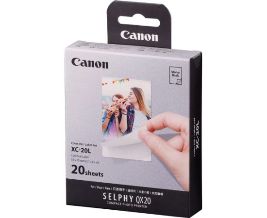 Canon photo paper + ink cartridge XC-20L 54x85mm 20 sheets