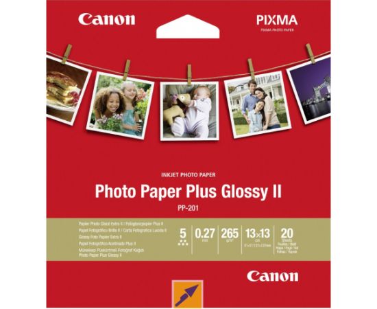 Canon фотобумага PP-201 13x13 блестящий 265г 20 листов