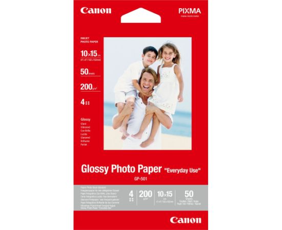 Canon fotopapīrs GP-501 10x15 Glossy 200g 50 lapas