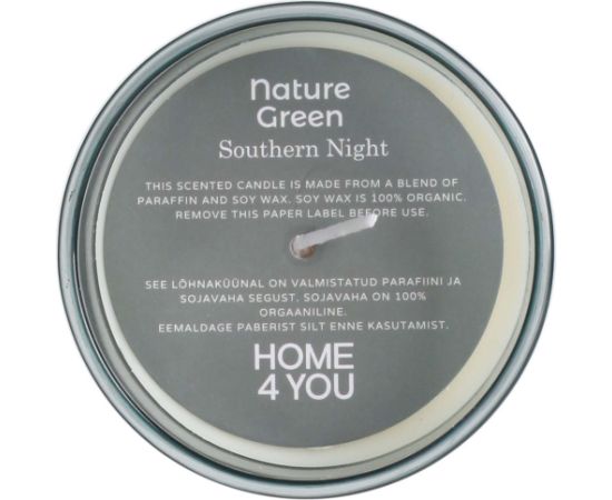 Aromatiska svece stikla NATURE GREEN H9,5cm, Southern Night