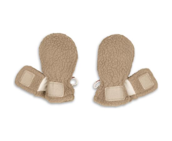 Lodger Mittens Teddy bērnu cimdiņi, Beige, 0-12m - MTT 630_0-12