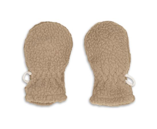 Lodger Mittens Teddy bērnu cimdiņi, Beige, 0-12m - MTT 630_0-12