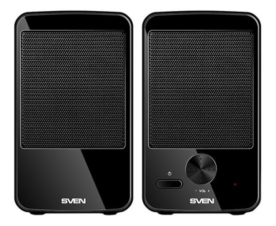 SVEN 312 USB-powered (2x2W); Front power button and the volume control