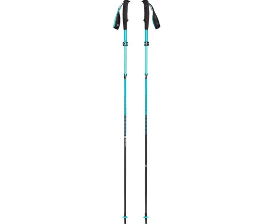 Black Diamond Womens Distance Carbon FLZ Trekking poles, fitness equipment (turquoise, 1 pair, 95-110 cm)