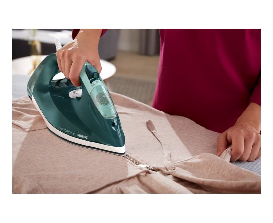 Philips 7000 series DST7031/70 iron Steam iron SteamGlide Plus soleplate 2800 W Green, Mint colour