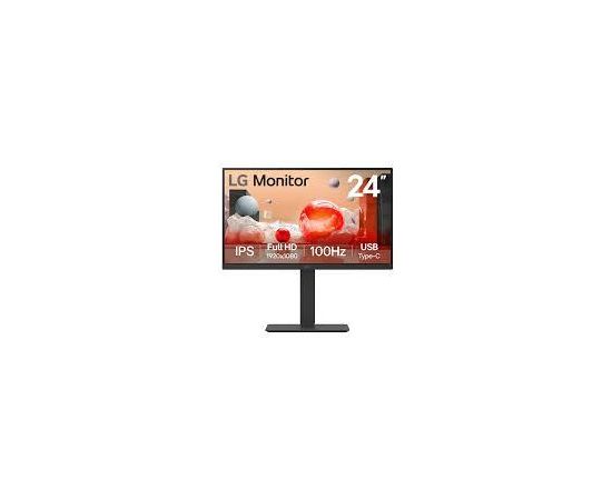 LCD Monitor LG 23.8" Business Panel IPS 1920x1080 16:9 100 Hz 5 ms Swivel Pivot Height adjustable Tilt 24BA650-B