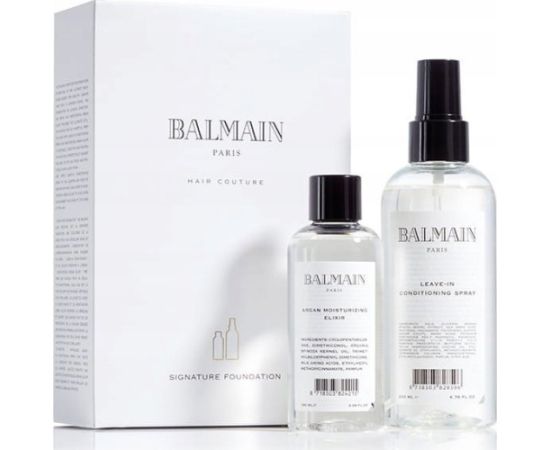 Balmain Signature Foundation Set Balmain Professionnel: Balmain Professionnel, Hair Leave-In Conditioner, For Nourishing, 200 ml + Argan Moisturising Elixir, Hair Oil, For Nourishing, 100 ml For Women