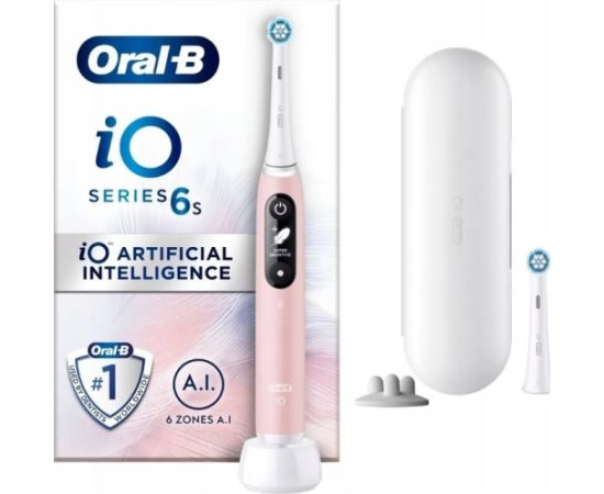 Szczoteczka Oral-B Oral-B iO Series 6s elektrický zubní kartáček, časovač, tlakový senzor, 5 programů, aplikace Oral-B, růžová