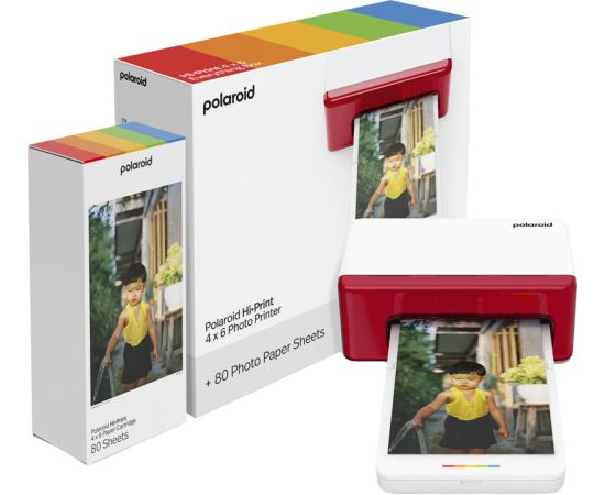 Polaroid photo printer Hi-Print 4x6 E-box, white