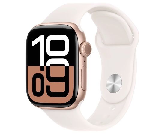 Apple Watch Series 10 Умные Часы 46 mm / GPS / Cellular / Rose Gold Aluminium / Light Blush Sport Band / S-M