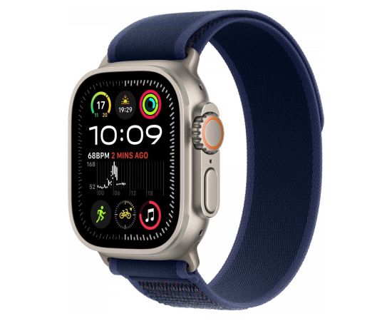 Apple Watch Ultra 2 Умные Часы 49mm / GPS / Cellular / Natural Titanium / Blue Trail Loop / S-M