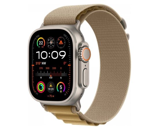 Apple Watch Ultra 2 Умные Часы 49mm / GPS / Cellular / Natural Titanium / Tan Alpine Loop / M