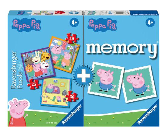 Ravensburger : Memory®  3 Puzzles : Peppa Pig (3152)