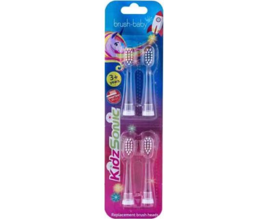 Końcówka BRUSH BABY_Kidz Sonic końcówki do szczoteczki sonicznej 3-6l 4szt.