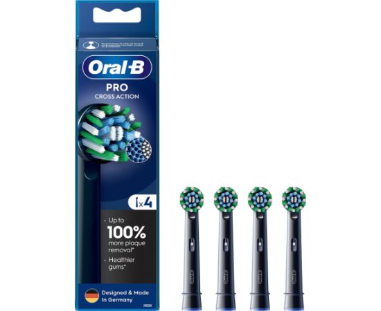 Końcówka Oral-B do szczoteczki elektrycznej CrossAction 4szt. EB50-4 BLACK - czarne "PRO"