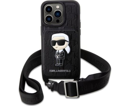 Karl Lagerfeld KLHCP14LCSAKHPKK Aizmugurējais Apvalks Priekš Apple iPhone 14 Pro