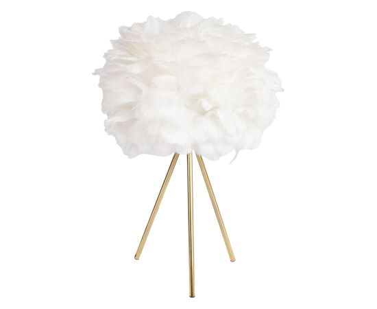 Table lamp FEATHER, white and golden