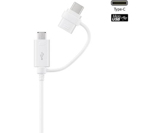 Samsung EP-DG930DWE USB 2in1 Cable Type-C & Micro USB Кабель данных и заряда 1.5m Белый (OEM)