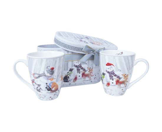 Mugs MIA SNOW H10,5cm 340ml, 2pcs in a gift box