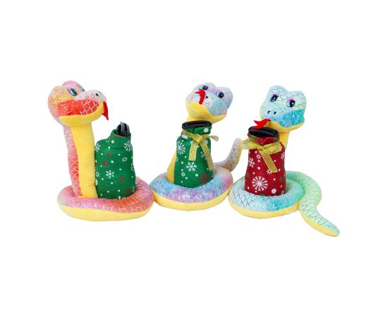 Money box SNAKE YEAR H19cm mix