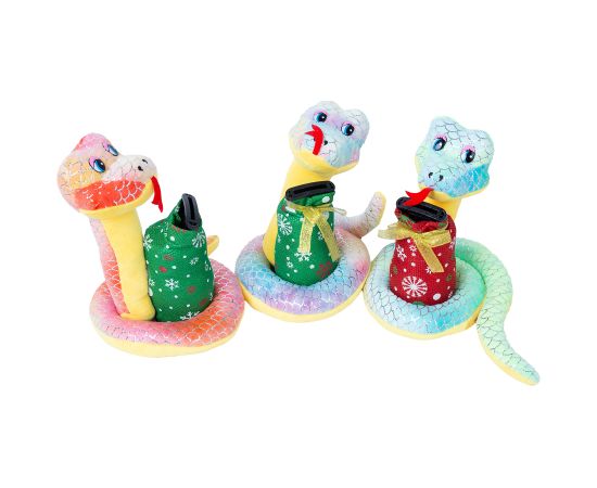 Money box SNAKE YEAR H19cm mix