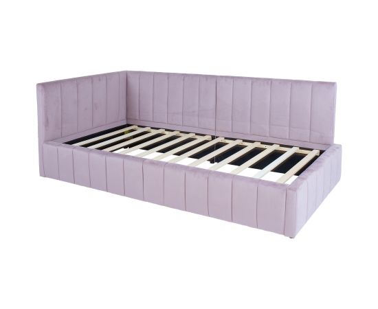 Bed JASPER 90x200cm, mauve rose