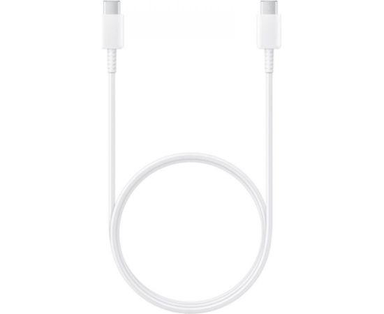 Samsung EP-DN975BWE 45W USB-C uz USB-C Super Ātrs 5A Uzlādes un Datu Kabelis Balts 1m (OEM)