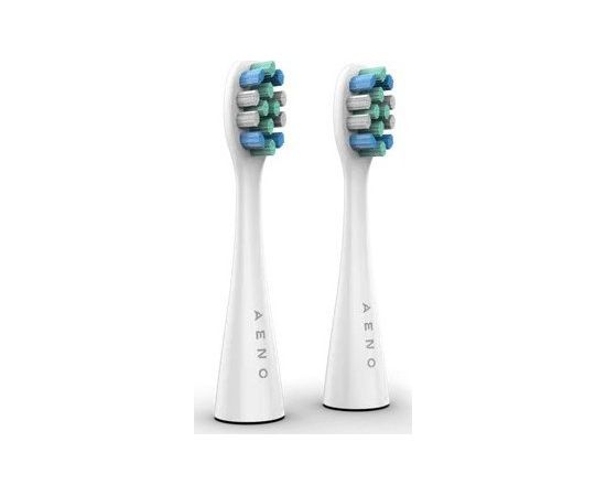 Końcówka Aeno AENO Replacement toothbrush heads, White, Dupont bristles, 2pcs in set (for ADB0007/ADB0008)