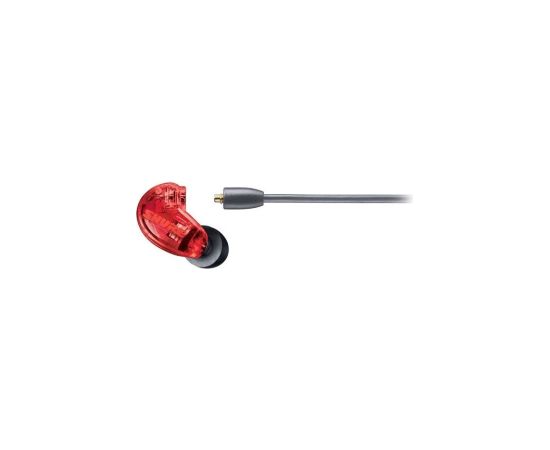 Shure SE215SPE-RD-EFS - Słuchawki douszne z pojedynczym przetwornikiem i kablem 3.5mm (czerwone)