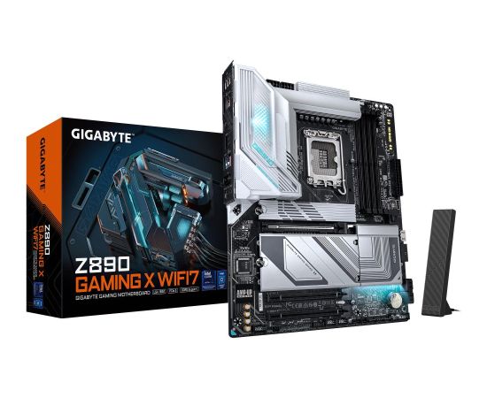 Mainboard GIGABYTE Intel Z890 LGA1851 ATX Memory DDR5 Memory slots 4 2xPCI-Express 4.0 4x	 1xPCI-Express 5.0 16x 4xM.2 1xDisplayPort 4xUSB 2.0 5xUSB 3.2 1xUSB-C 1xOptical S/PDIF 1xRJ45 2xAudio port Z890GAMINGXWIFI71.0