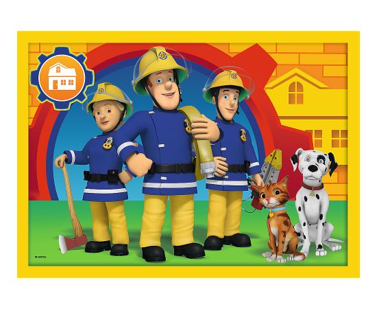 TREFL FIREMAN SAM Pužļu komplekts 4in1 ugunsdzēsējs Sems