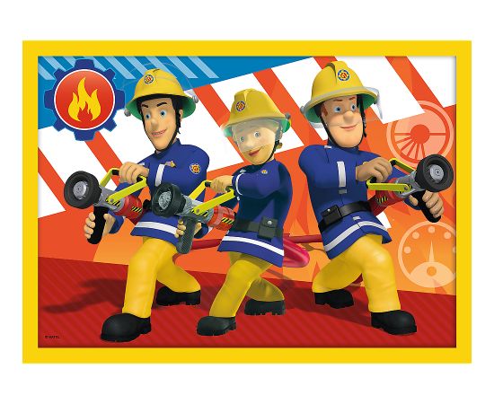 TREFL FIREMAN SAM Pužļu komplekts 4in1 ugunsdzēsējs Sems