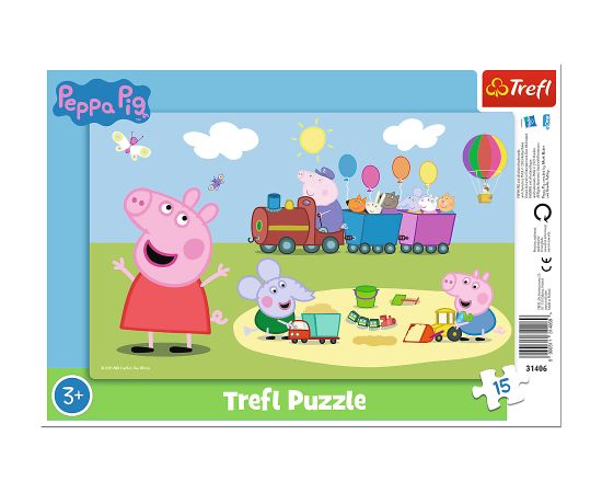 TREFL PEPPA PIG Пазл в рамке, 15 шт.