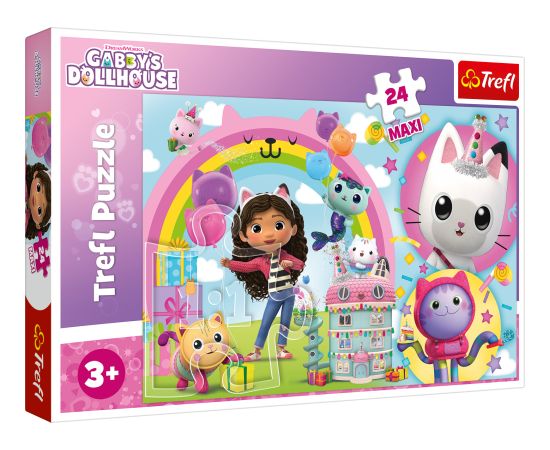 TREFL GABBY´S DOLLHOUSE Maxi Пазл Кукольный домик Габби, 24 шт.