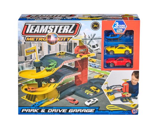 TEAMSTERZ игровой набор Park and Drive + 3 cars