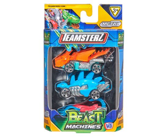 TEAMSTERZ Beast Machine automašīnu 3-paka, 7,5 cm