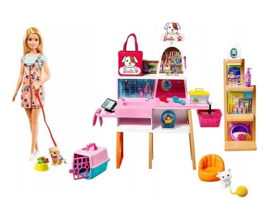 Lalka Barbie Mattel - Salon dla zwierzaków (GRG90)